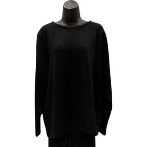 Comfort Code Women's Quilted Knit Top Black - Regular